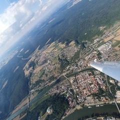 Flugwegposition um 15:10:38: Aufgenommen in der Nähe von Kelheim, Deutschland in 1508 Meter
